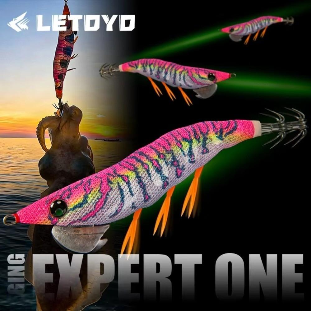 135mm Length Squid Jig Lure 18.5g Weight Artificial Squid Lure Sea Fishing Lure  For Octopus
