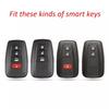 Carbon Fiber Smart Key Fob Cover Case For Toyota RAV4 Camry CHR Prado Avalon