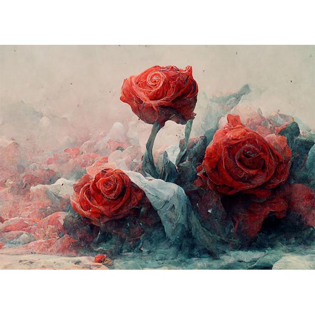 Abstract Flower Surrealism Artist Prints Poster Canvas Painting Modern Wall Art Pictures For Living Room Bedroom Home Decoration