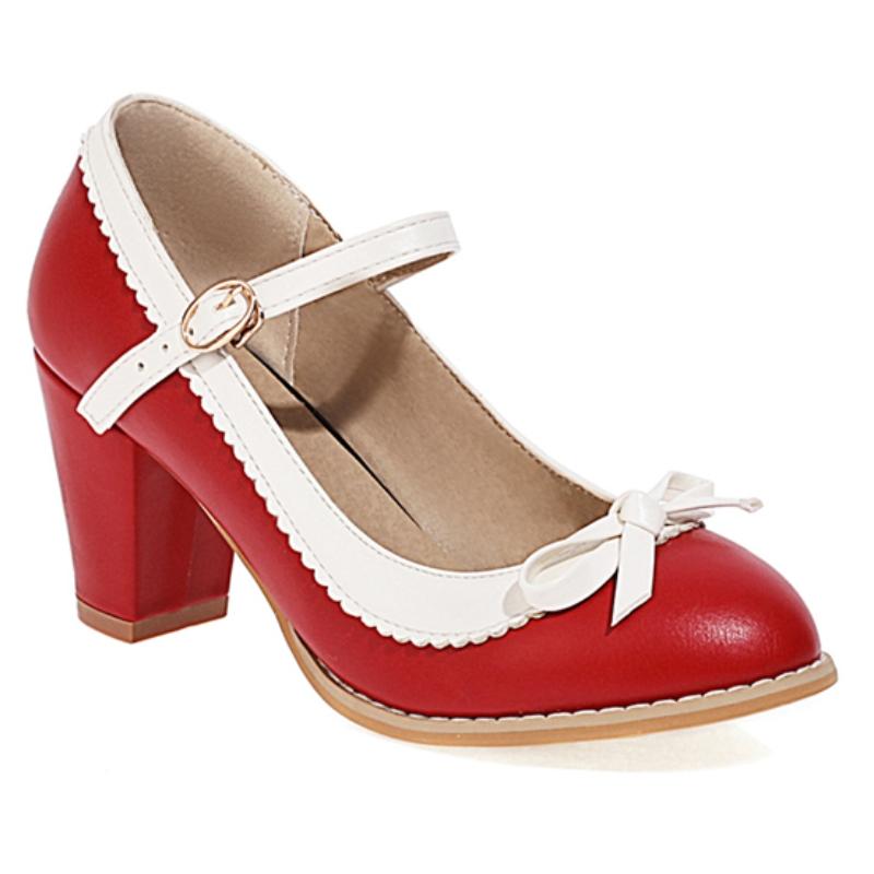 Women's High Heels Loafers Shoes Fashion White Black Blue Red Heeled Party Wedding Shoes Female Dress Pumps Big Large Size 45