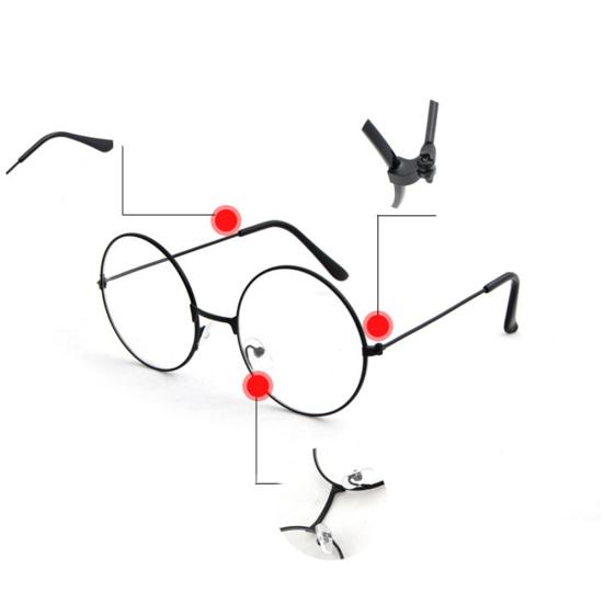 Vintage Women Men Round Circle Metal Spectacles Optical Glasses Eyeglasses Frame