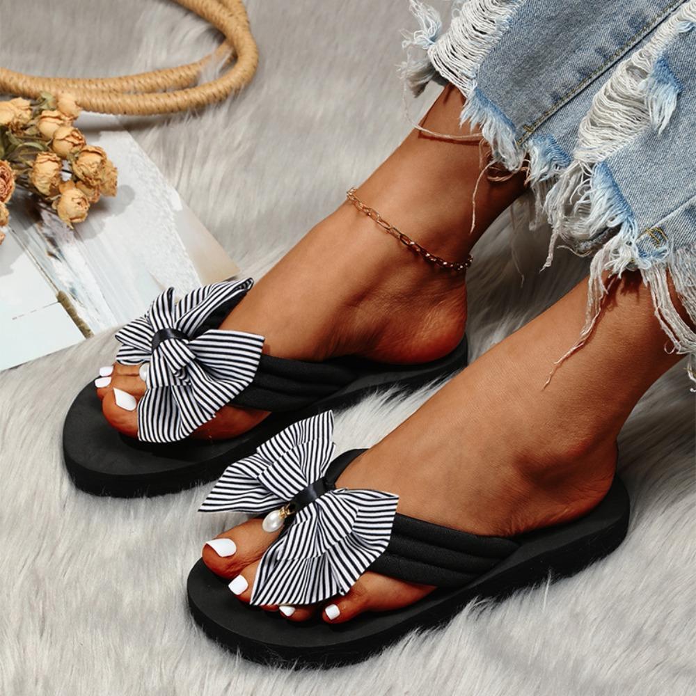 Women Shoes Summer Elegant Tassel Non-slip Comfortable Breathable Flat Sandals Outdoor Beach Footwear