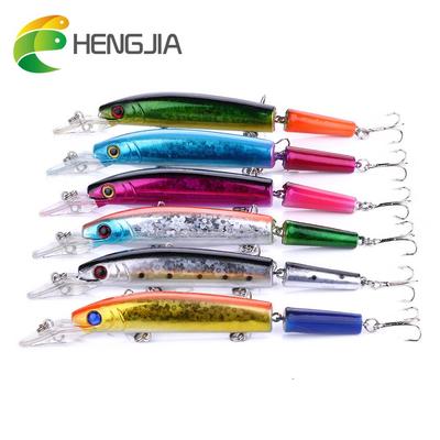 1 pc 15g 4.2 cm HENGJIA leurre de pêche articulé en plastique Wobbler méné matériel de pêche