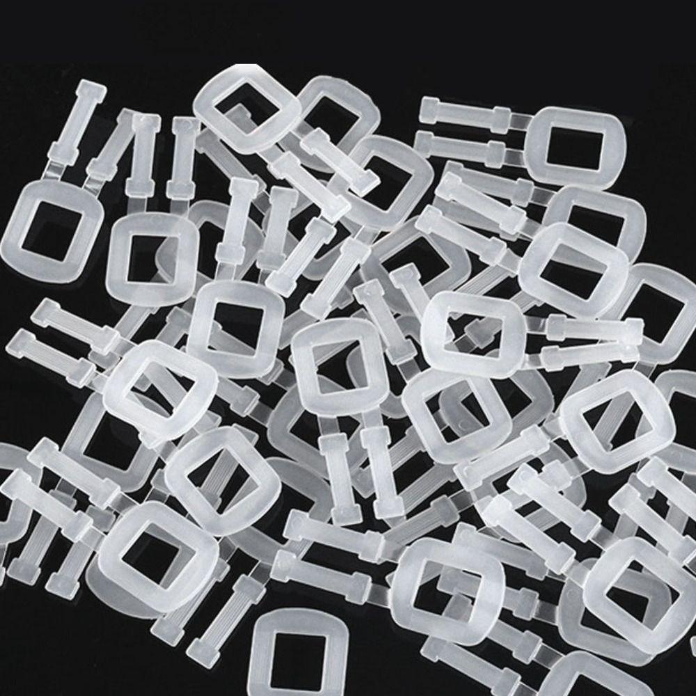 Transparent Plastic Packing Buckle 60x25 Mm Belt Buckle Packing Strap Buckle  Bundling Vegetables
