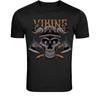 Viking Skull Warrior T-Shirt - Norse Helmet Axe Graphic Tee