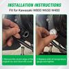Motorcycle Fuel Tank Cap M30X1.5 With Oil Engine Temperature Gauge Meter Oil Filler Cap Motorbike For Kawasaki 650 KLR 1987-1998