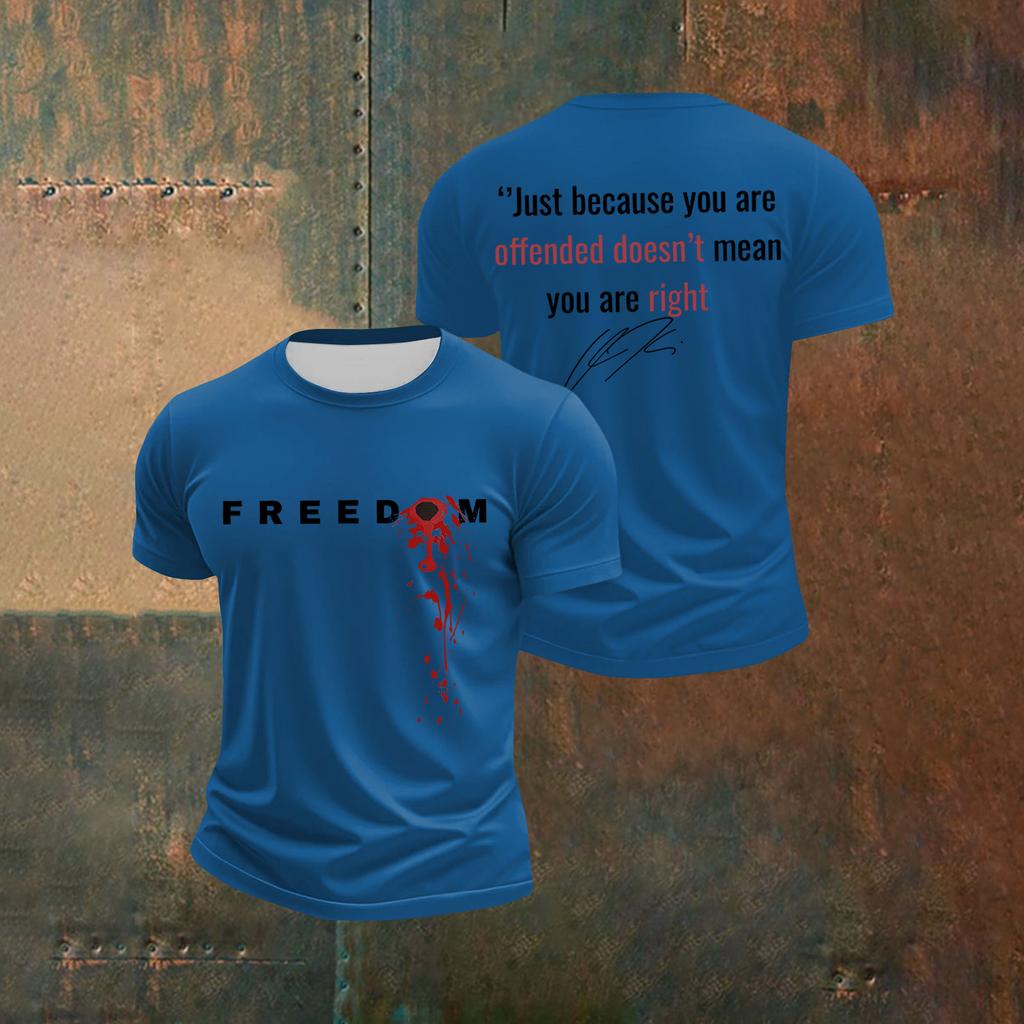 Men's Printed Short Sleeve T-Shirt Men's Loose Casual Short Sleeve Top