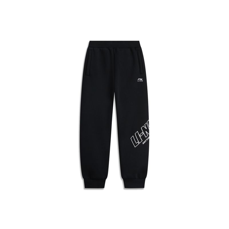

Children s Clothing Li Ning Sports Life Thermal Coral Fleece Sweatpants Black (Fleece-lined) 110