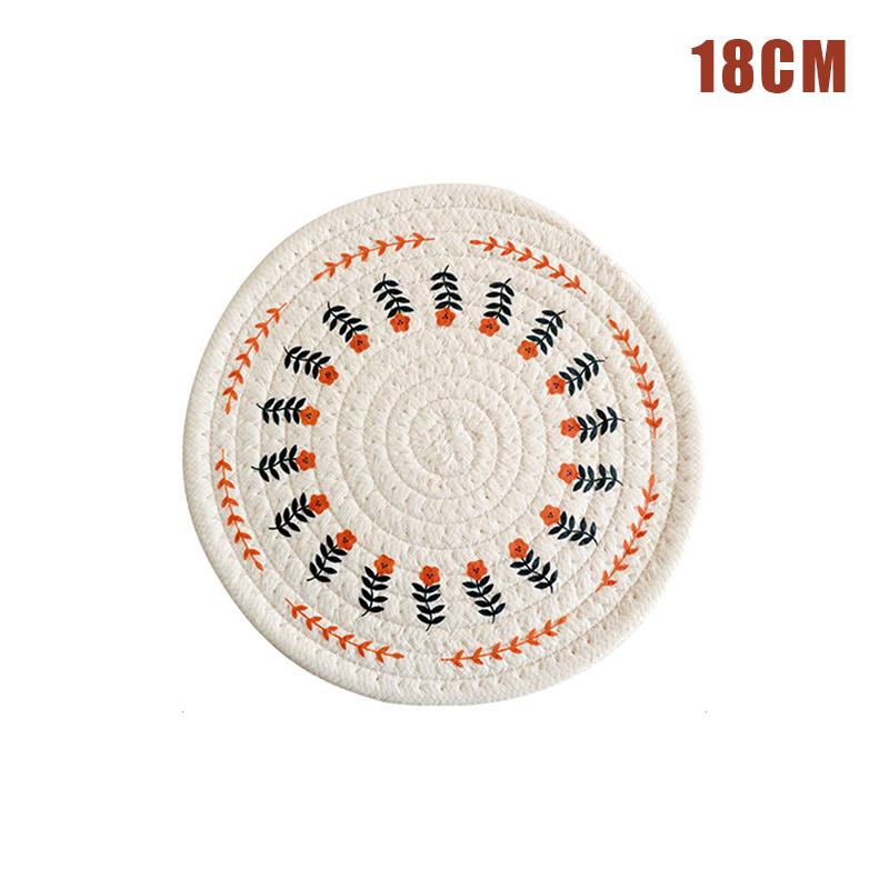 Wärmedämmkissen aus bedruckter, gewebter Baumwolle im nordischen Stil, Untersetzer für Essgeschirr, Schüsselunterlage, Auflaufform, Untersetzer für Teekanne, Verbrühungsschutz, Tischset