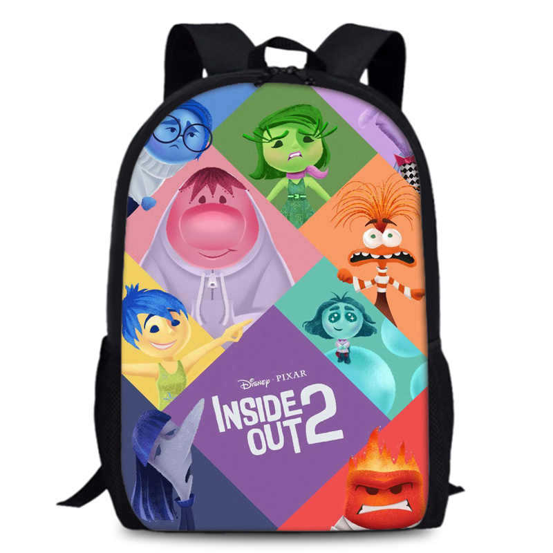 Inside Out2 Student 15-Inch Schoolbag Student Backpack, Large Capacity Backpack