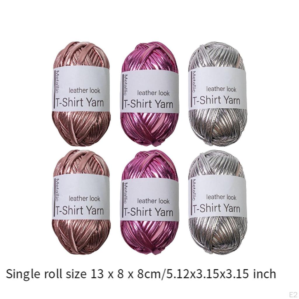 Metallic T-shirt Yarn Crochet Sewing Accessories Portable Multifunction Hand Knitting for