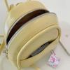 Sweet Cute Yellow Backpack Women Solid Color Small Capacity Leather Daypack Ladies Versatile Lightweight Mini Mochilas Mujer New