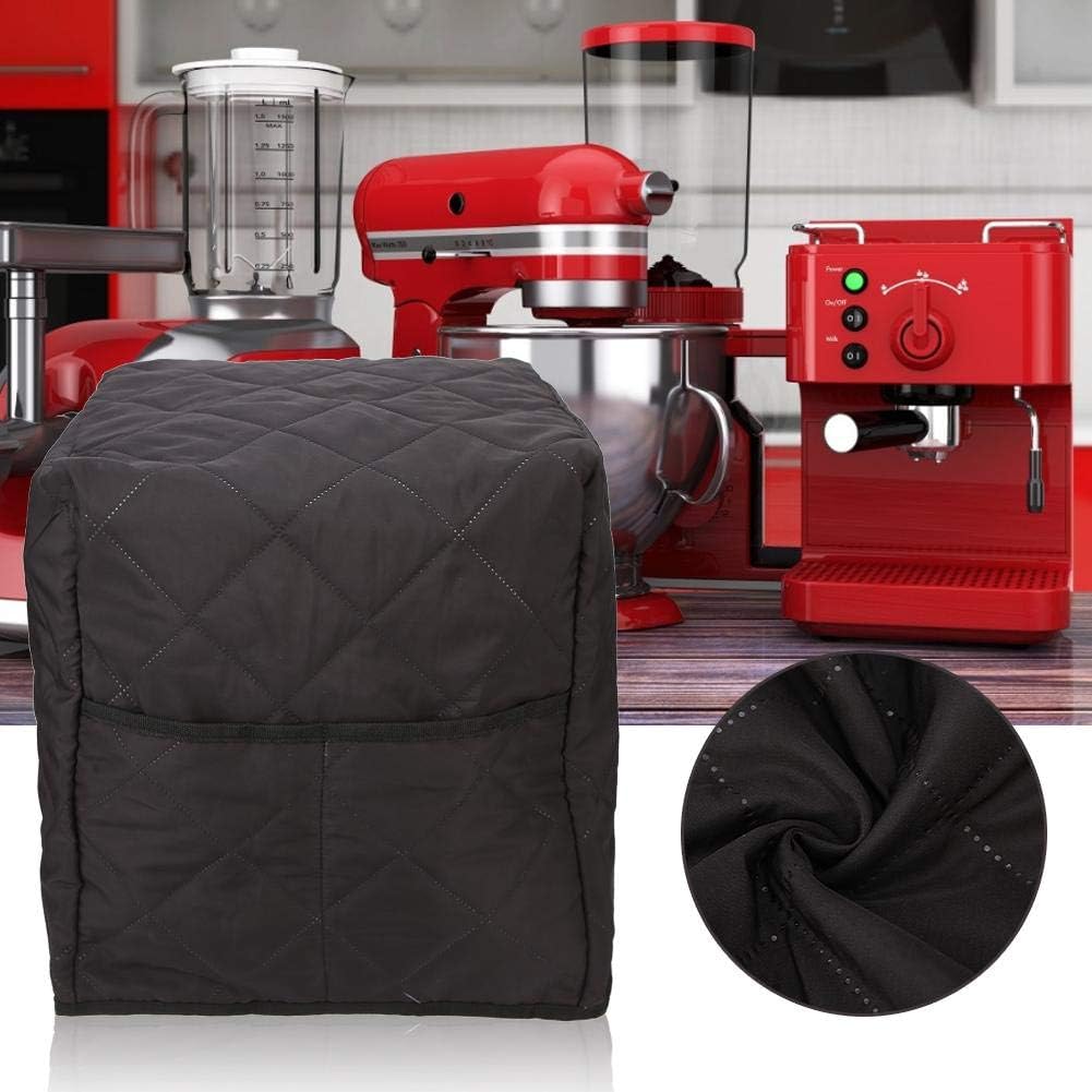 Weiyirot Coffee Machine Cover, Dustproof, Home Appliance Cover, Black, Cotton, Compact, Portable, Drip Coffee Maker Protection, For Home & Travel