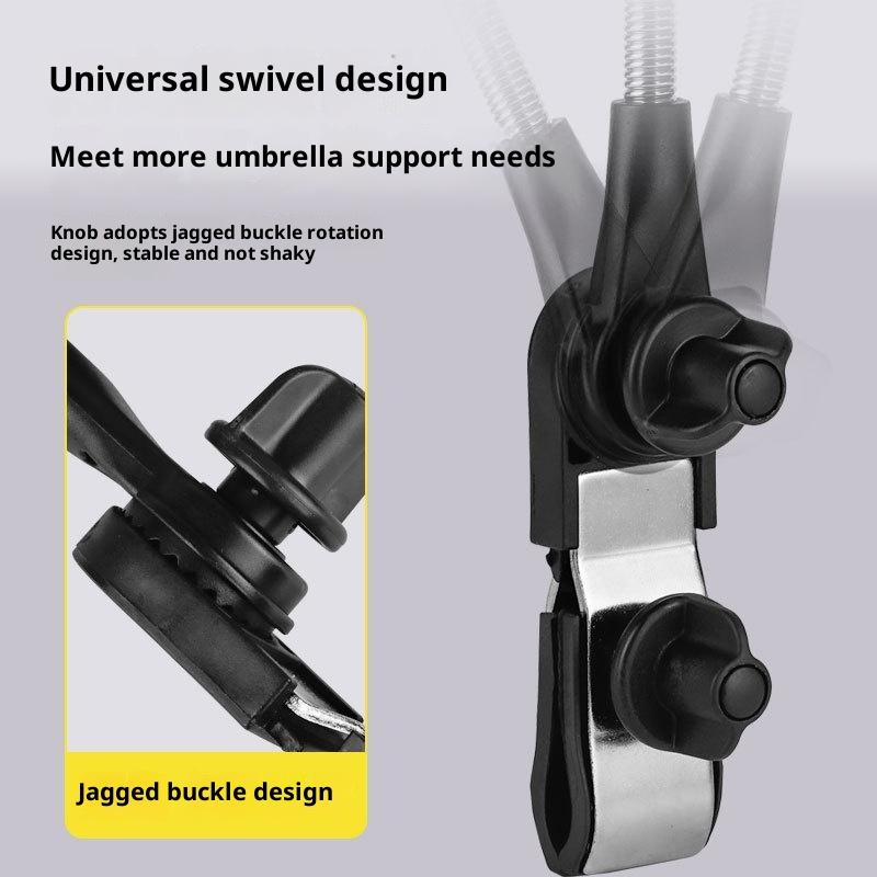 Stainless Steel Bicycle Umbrella Holder Electric Car Support Umbrella Rack Single Bike Seat Baby Stroller Sunshade Support