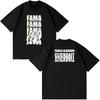 Singer Pablo Alborán Fama Fama Fama 2026 Print T Shirt Men Women Fashion Tshirts Shortsleeved Loose Casual TShirts Streetwear
