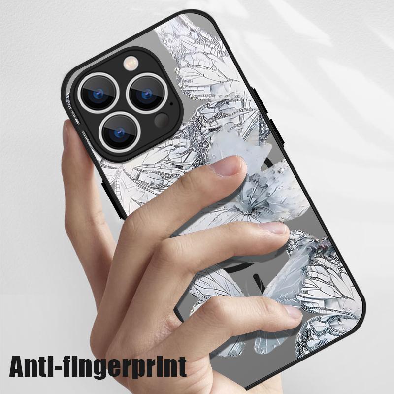 Fantastic Butterfly Print Case For iPhone 17 Pro Max Case iPhone 16 Pro Max 15 14 13 16E 17E Magnetic For Magsafe Hybrid Matte Cover