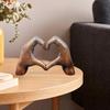 Resin Craft Decor Love Hand Gesture Statues Resin Love Sign Heart Shape Gesture Statue Modern Art Sculpture Ideal for Home Decor