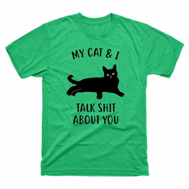 Funny Graphic You Cat Tee Talk Tshirt Cat Cotton Unisexs Black Sht I My About