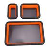 3PCS Collapsible Magnetic Parts Tray Set Foldable Tool Storage Organizer Magnetic Tray for Organizing Screw Bolts Nuts