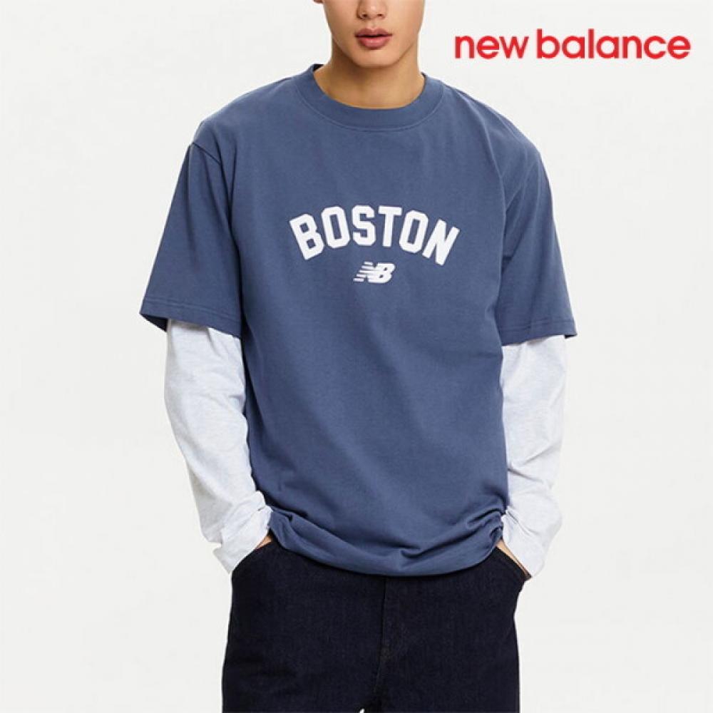

New Balance Short Sleeve Tee E8 Nbnee2s031 59 Mt41561 Uni Boston FREE/XL
