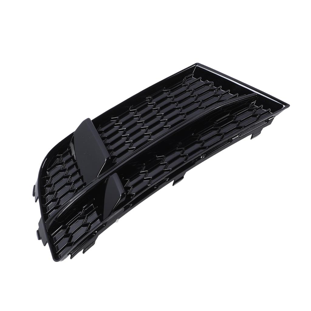 Front Bumper Fog Light Grille Glossy Black Side Bumper Fog Lamp Cooling Air Grill for A3 8v Sedan