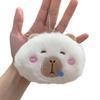 Cute Capibara Plush Keychain Schoolbag Pendant Kawaii Capipala Plushie Squeaky  Accessories Stuffted Toy Pendant Friend's Gift