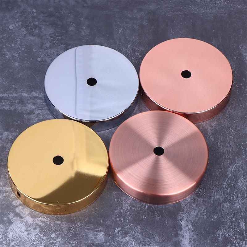 Black Silver Bronze Ceiling Plate Wall Sconce Mount Diy Light Fittings Lamp Base Vintage Pendant Lamp 100*20Mm Disc Base