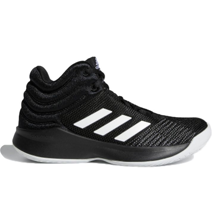 Adidas Pro Spark 2018 K Breathable Mid-Top Kids Basketball Shoes Kids Sneakers Black White Gray AH2644
