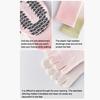 1 Pair Yoga Toe Socks with Non-slip Gripper Moisture Wicking Mid-calf Socks Women Ballet Dance Pilates Cotton 5-Toe Crew