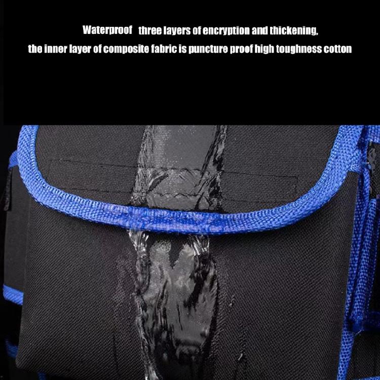 Professional Electrician's Tool Waist Bag with Convenient Hands Release Design Sturdy Oxford Fabric Waist Bag