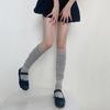 1 Paar Vier-Jahreszeiten-Stapel-Socken Damen Unifarben Stapelbare Socken Beinbekleidung Atmungsaktiv Langer Stil Kniehohe Socken