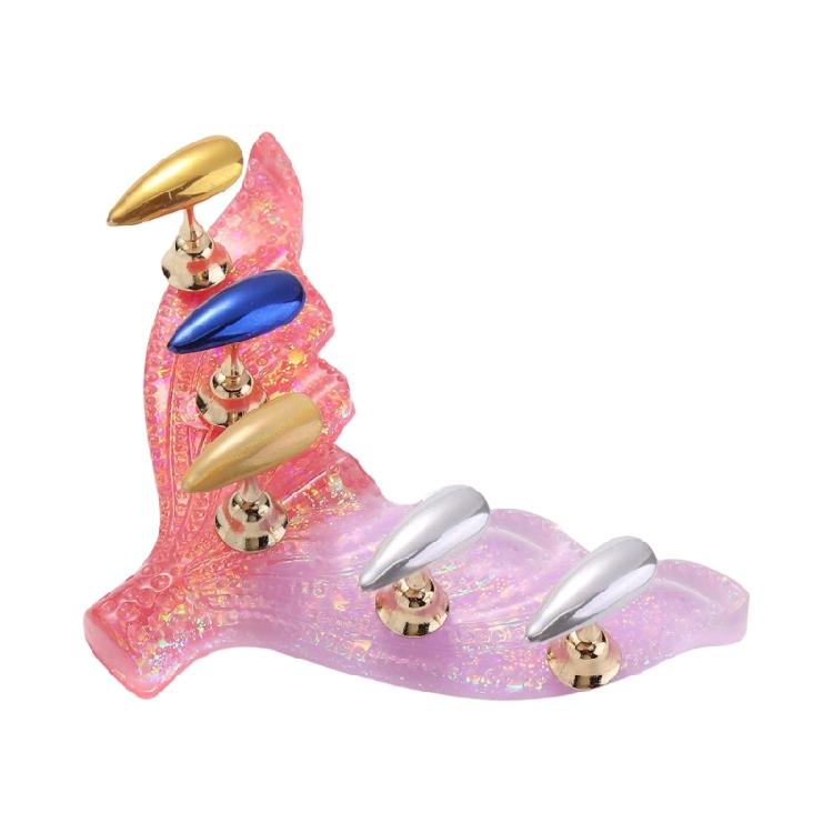 Acrylic Nail Stand for Painting Nails Press On,Fake Nail Tip Holder Magnetic Nail Practice Stand for Nail Art Decoration