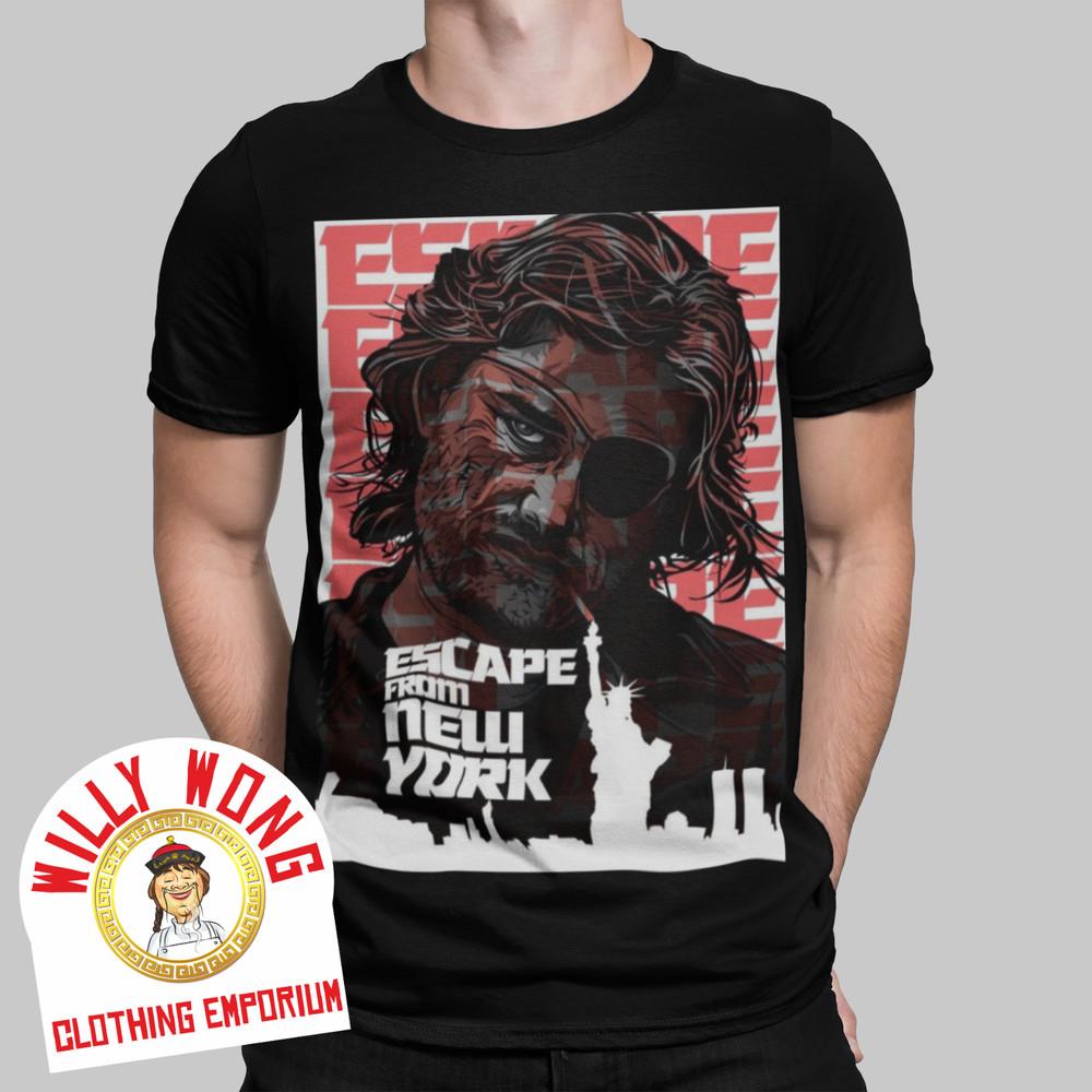 

Escape From New York T-Shirt Retro Tee Movie Film 80s Snake Poster Casual Unisex T-Shirt XXXXL