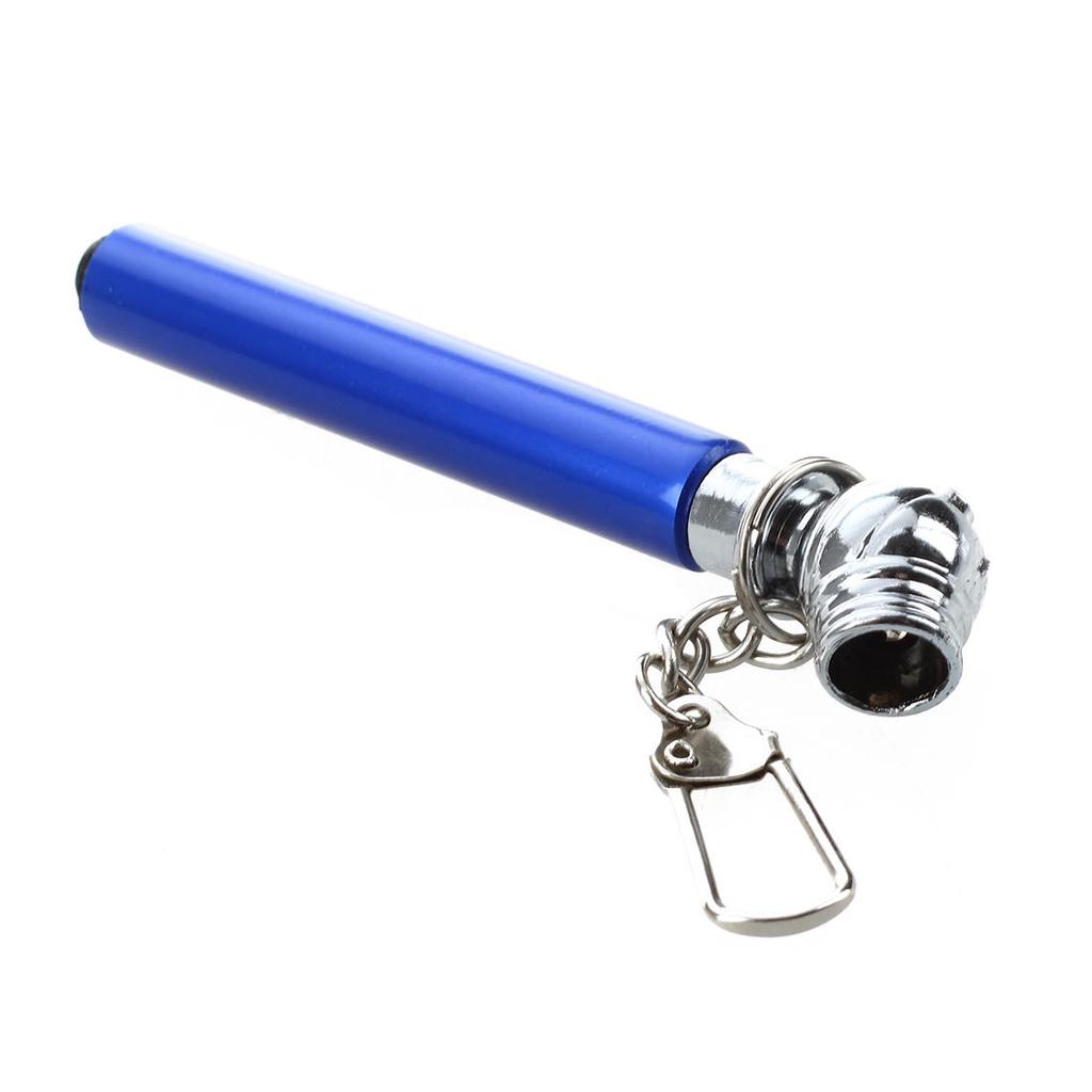 Tire Tyre Gauge Air Pressure 10-50PSI Mini Key Chain Blue AD