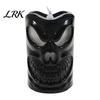 Outdoor Halloween Decoration Light Flameless Candle with LED Light, Ghost Face Pumpkin Skull Design Melted Wax Effect Safe Battery Operated Indoor for