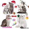 24-Day Cat Christmas Gift Box Interactive Countdown Calendar with Assorted Toys, Perfect Holiday Present for Cat Lovers