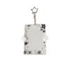Acrylic Kpop Photocard Holder Keychain 3 Inch Wings Stars Idol Card Display Protector Transparent Cartoon Card Holder