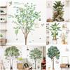 Multicolor Green Tree Wall Sticker Big Size Self-adhesive Decorative Decals Tree Grass Waterproof Wall Decals