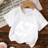 Kids 67 Themed Colorful Print TShirt Soft Cotton Fabric Breathable and Comfortable Ideal for Toddlers and Childrendf0355