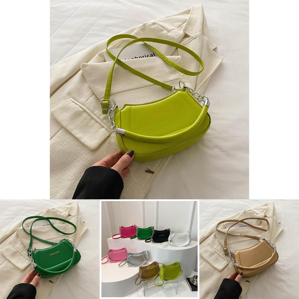 Simple And Elegant Solid Color Armpit Female Bag 2024 New Casual Commuter Fashion Handbag