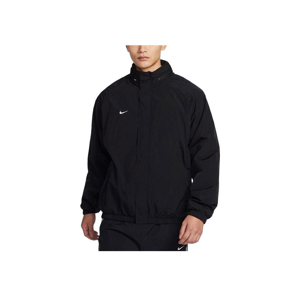 Nike Therma-Fit Solid Water-Resistant Fleece Lined Stand Collar Jacket Men Jacket Black FN2390-010