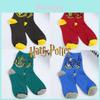 Stylish Unisex Harry Potter Cotton Knitting Long Socks For Slytherin Gryffindor Fans