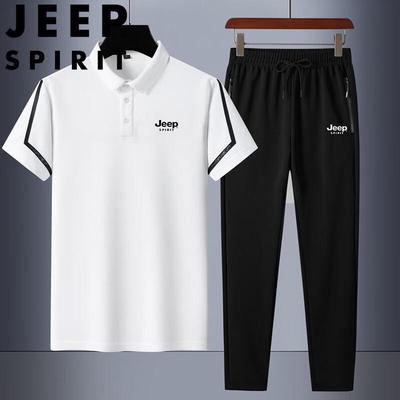 Set Polo Estiva e Pantaloni Casual da Uomo JEEP SPIRIT