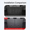 For Tesla Model YL 6-Seater Rear Seat Back Anti-Kick Pad Leather Seat Backrest Protector Cover All Weather Split Cargo Liner Pad