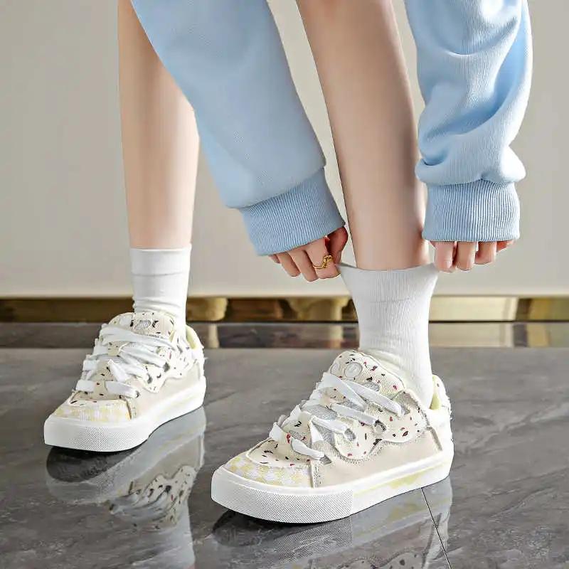 Fashion High Platform Thin Heel Women Loafers Shoes Walking Vulcanization Sneakers 49 Sport What's Trends Models Casuals New Style