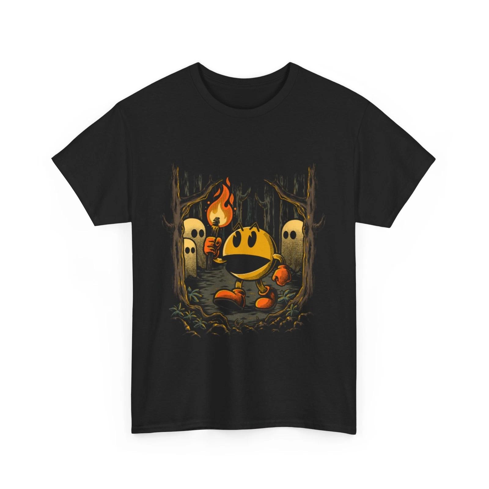 Pac Man T-Shirt | Pac Man in The Forest Shirt XL