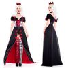 Red Heart Queen Alice In Wonderland Cosplay Costume For Women Halloween Dress Party Outfit Cosplay Apparel Elegant Design Unique Style