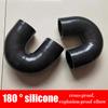 ID1-80mm Length100mm Black Universal 180° Silicone Tubing Hose Connector Car Intercooler Turbo Intake Pipe Silicone Pipe Coupler