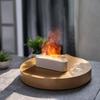 3D Flammen Kamin Aroma Diffusor 7 Farbige Lichter Luftbefeuchter für Zuhause