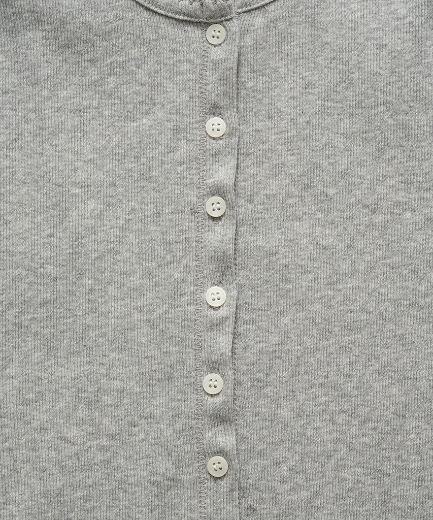 Deobanes Clara Button Layer Tank Top_Light Gray